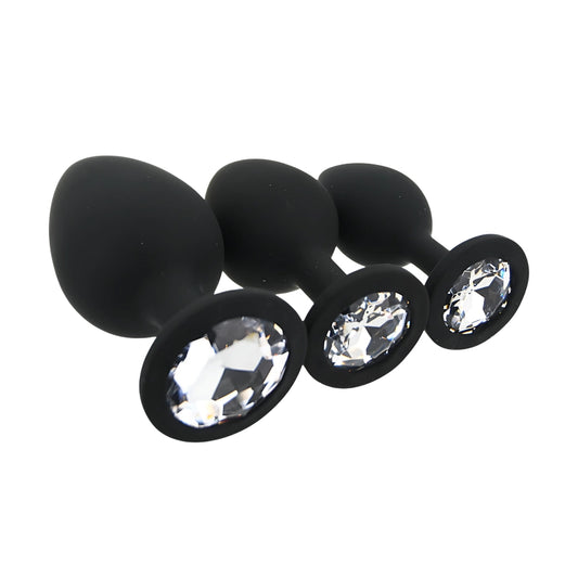 toosh-silicone-butt-plug-black-set-of-3-clear-stone